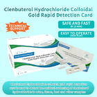 Cartão de detecção rápida de clenbuterol cloridrato de ouro coloidal fornecedor